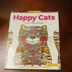 Designers Originals Red and Orange Cat Art